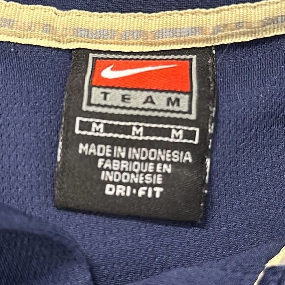 Naval Academy Nike Dri-Fit Blue Short Sleeve Golf Polo Shirt Medium - Picture 8 of 12